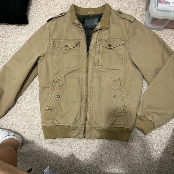 Old Navy Men's Khaki Military Jacket